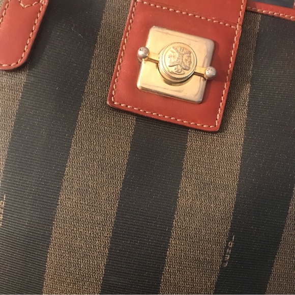 RARE VTG Fendi Pequín Stripe Bag 03 - Picture 7 of 8